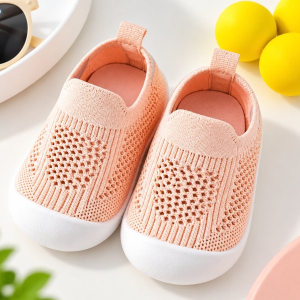 Baby Shoe - Woven Pink